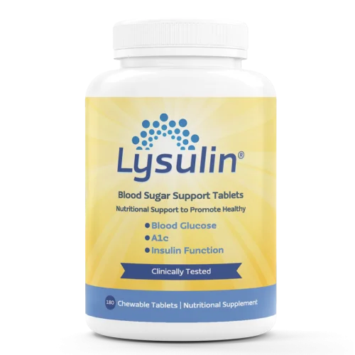 Lysulin chewable tablets for blood glucose support